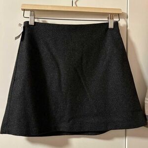 Aritzia Classic Wool Mini Skirt